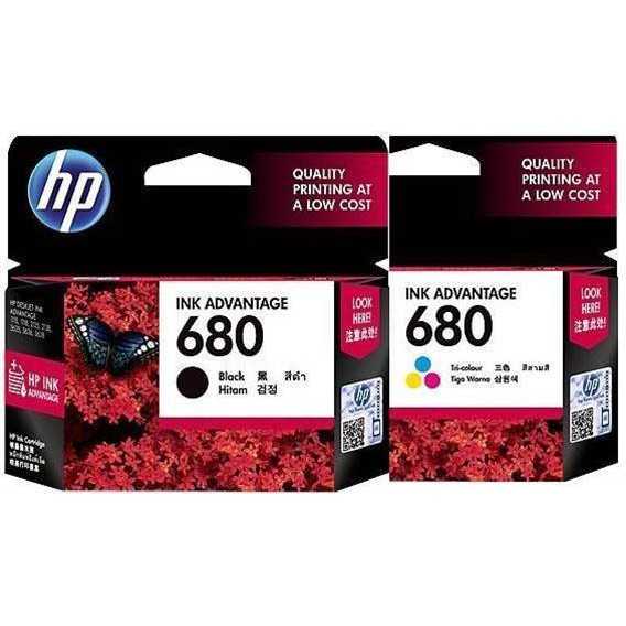 หมึกพิมพ์ - สำหรับเครื่องพิมพ์ิอิงเจ็ต หมึกแท้ HP 680 หมึกแท้