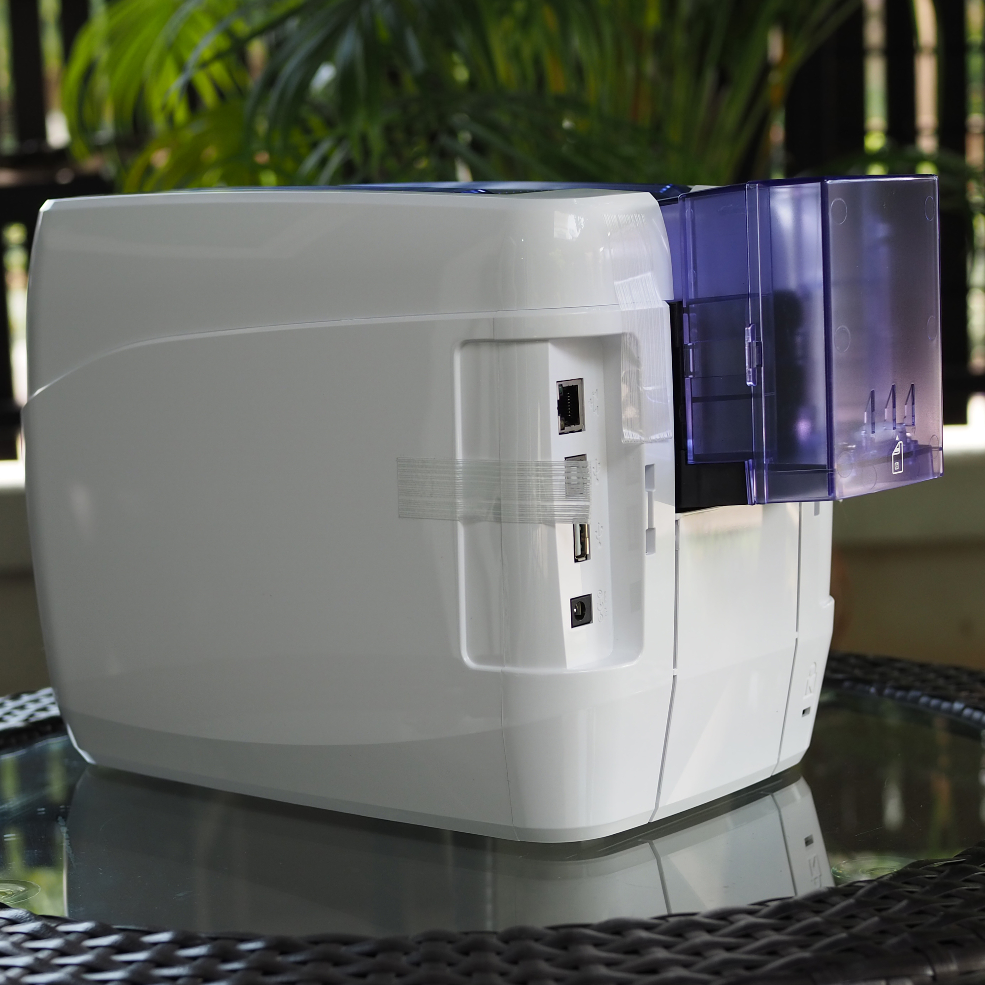 Pointman เครื่องพิมพ์บัตรพลาสติก เครื่องพิมพ์บัตรพนักงาน บัตรข้าราชการ บัตรประจำตัว บัตรนักเรียน Card printer Nuvia N20 Dual พิมพ์สองด้านอัตโนมัติ