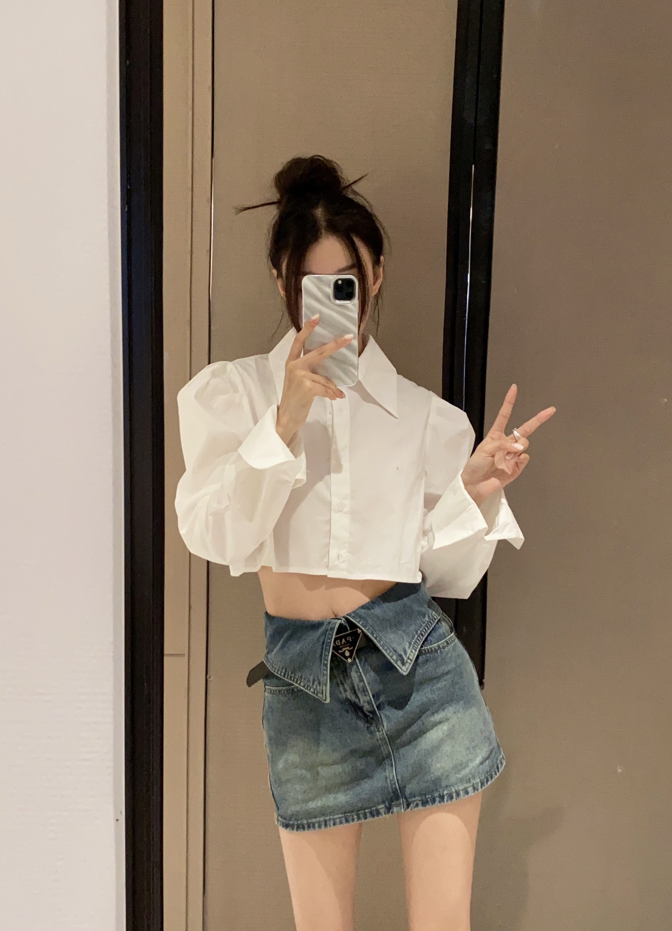 DM Denim skirt กระโปรงยีนส์สั้น แบบใหม่