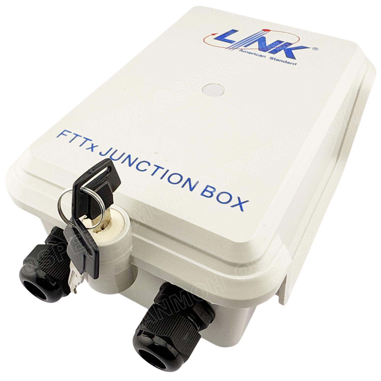 [ 1 ชิ้น ] UFH3001 FTTX Junction Box LINK กล่องพักสายไฟเบอร์ออฟติค ภายนอกอาคาร กล่องพักสายสำหรับต่อสาย FTTX กล่องพักสายนอกอาคาร Outlet UFH3001 UL94V-0 ทนแดด ทนฝน PON FIBER TERMINAL BOX and CABINET and JUNCTION BOX