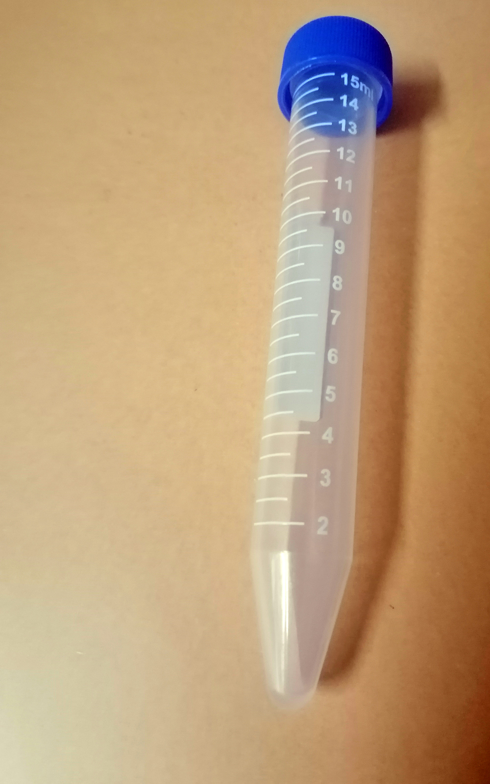 หลอดเซนติฟิวแบบพลาสติกขนาด 15 มล.