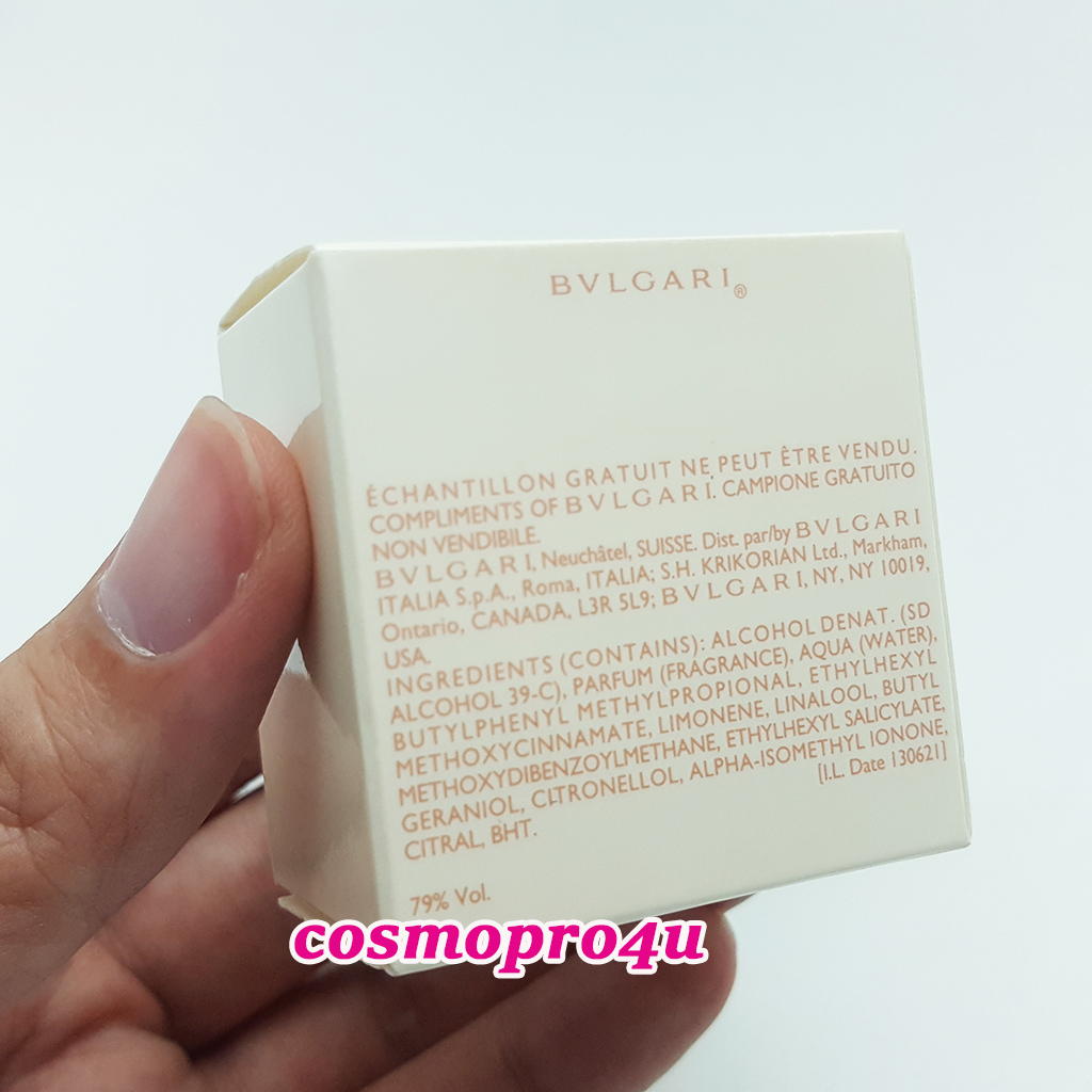 น้ำหอม BVLGARI OMNIA Crystalline EDT 5ml กล่องสีขาว บูการี่ ออมเนีย คริสตัลลีน กลิ่นหอม สดชื่น นุ่มนวล สะอาด ฉีดเยอะกลิ่นก็ไม่ฉุน