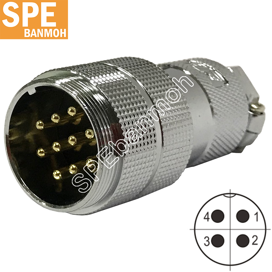 [ 1 ชิ้น ] GX30-PW-04 4P ผู้ต่อสาย
