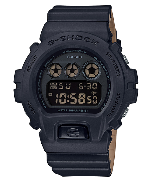 CASIO G-SHOCK รุ่น DW-6900LU-1DR สีดำ น้ำตาลอ่อน สายทูโทน สินค้าของเเท้ รับประกันศูนย์ CMG