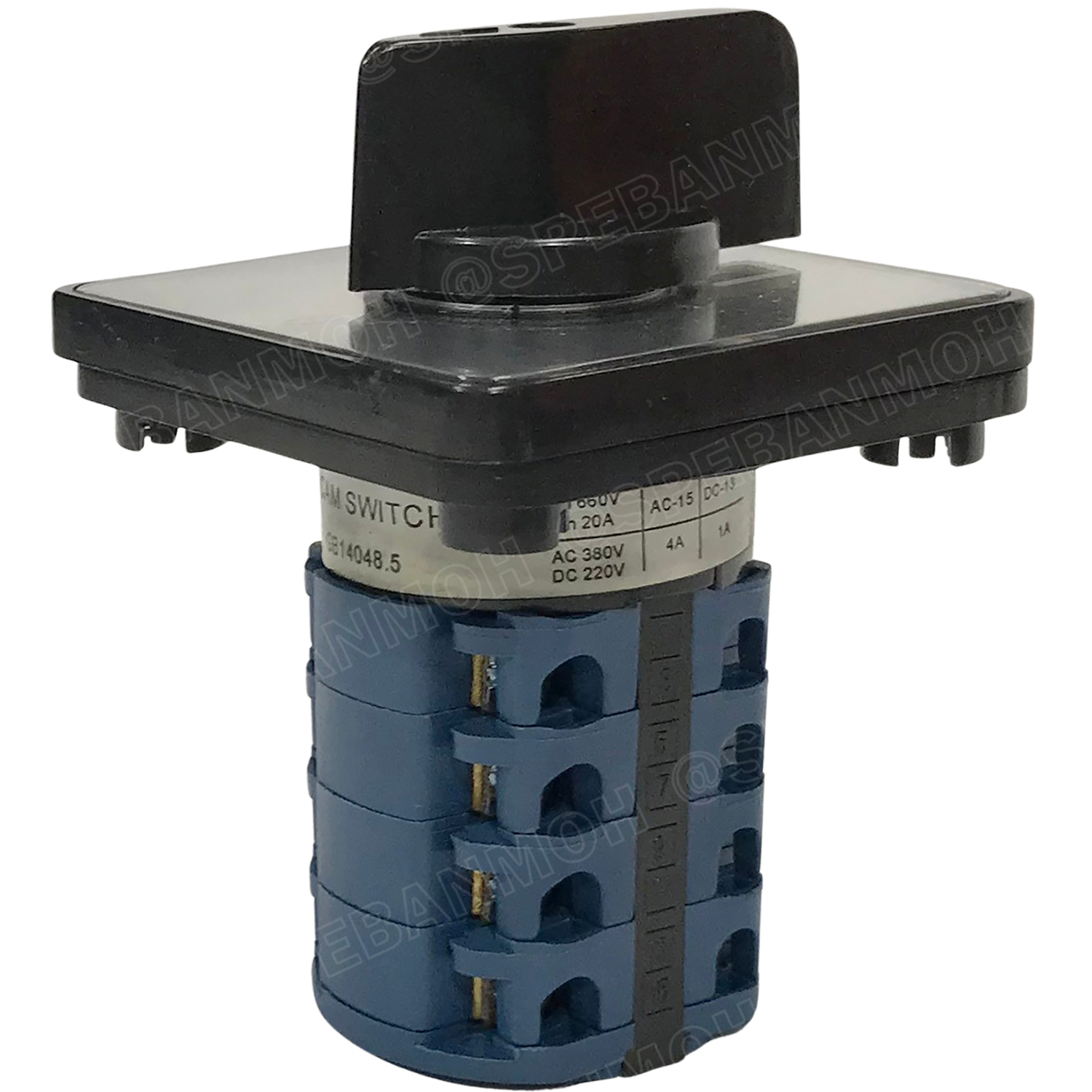 [ 1 ชิ้น ] LW26 4P 0-1-2-3-4 สวิทช์บิด 20A 32A 63A 4P 5Position 380V Cam Switch 5ตำแหน่ง สวิทช์ อุตสาหกรรม / โรงงาน Change Over Switch แคมสวิทช์ Selector Switch สวิทช์โรงงาน ซีเลคเตอร์สวิตช์ 5 ตำแหน่ง 48 x 48