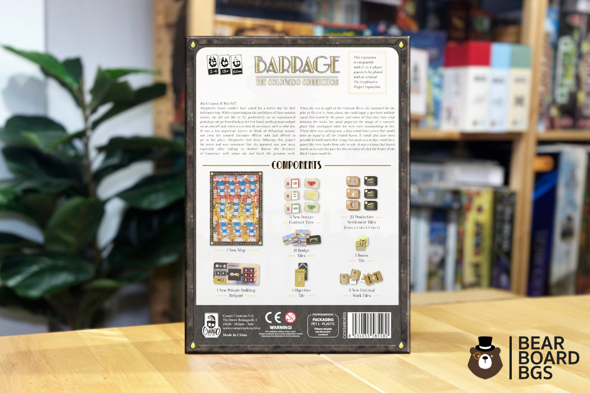 The Barrage: The Colorado Connection expansion ภาคเสริมบอร์ดเกม ของแท้