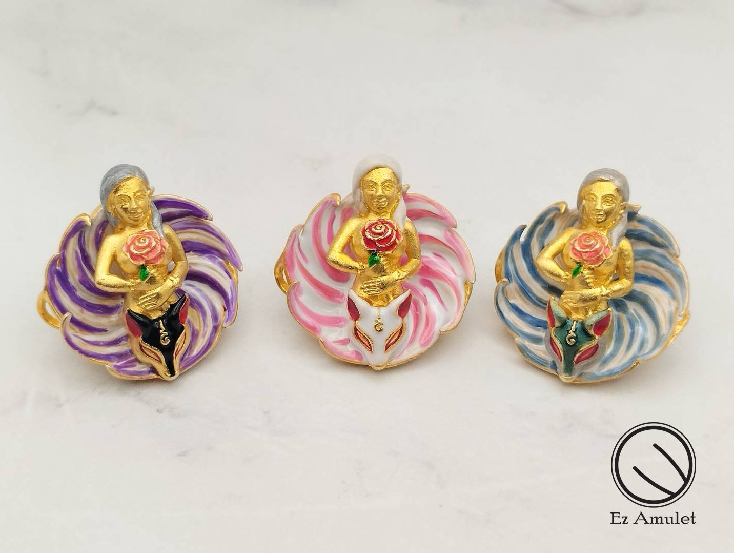 จี้จิ้งจอกเก้าหาง ครูบาแบ่ง