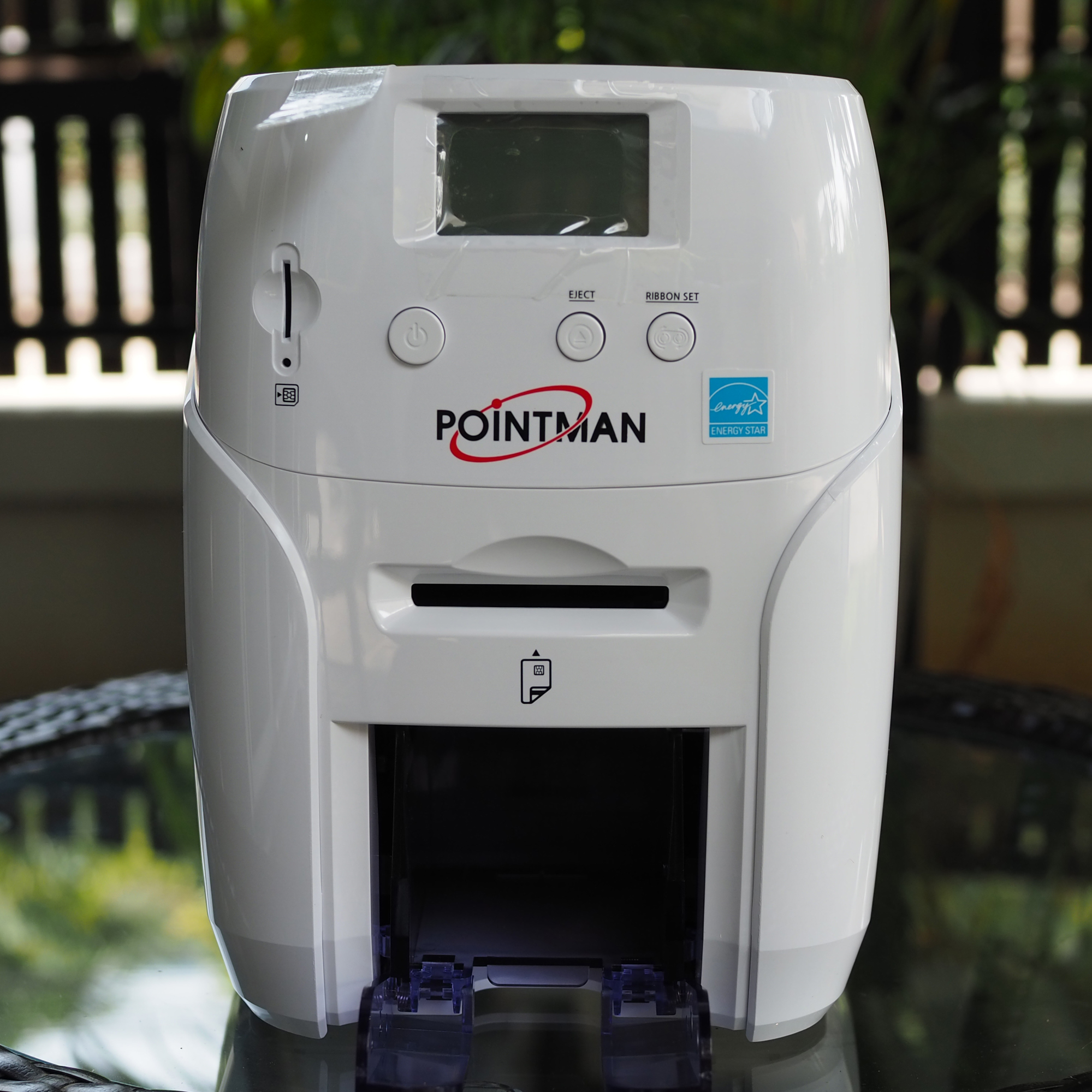 Pointman เครื่องพิมพ์บัตรพลาสติก เครื่องพิมพ์บัตรพนักงาน บัตรข้าราชการ บัตรประจำตัว บัตรนักเรียน Card printer Nuvia N20 Dual พิมพ์สองด้านอัตโนมัติ