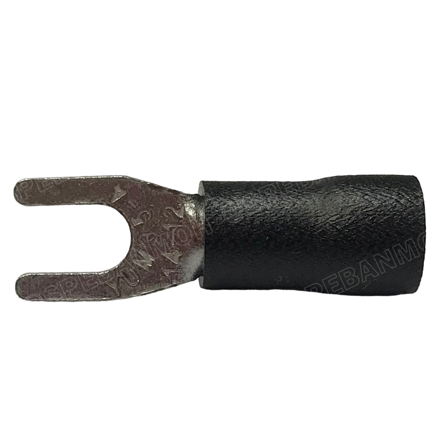 [ 100 ตัว/ถุง ] SV3.5-4 สีดำ Black หางปลาแฉก หางปลาหุ้มฉนวน Crimping Terminal เทอร์มินอล หางปลาย้ำสายไฟ หางปลาวาย หางปลาแฉกหุ้ม หางปลาแฉก Terminal Crimping หางปลา แฉกหุ้ม หางปลาต่อสาย ขั้วต่อสายไฟ หางปลาก้ามปู หางปลา