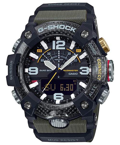 CASIO G-SHOCK รุ่น GG-B100-1A3DR สีดำ สายเขียวเข้ม สินค้าใหม่ ของแท้ รับประกันศูนย์ CMG