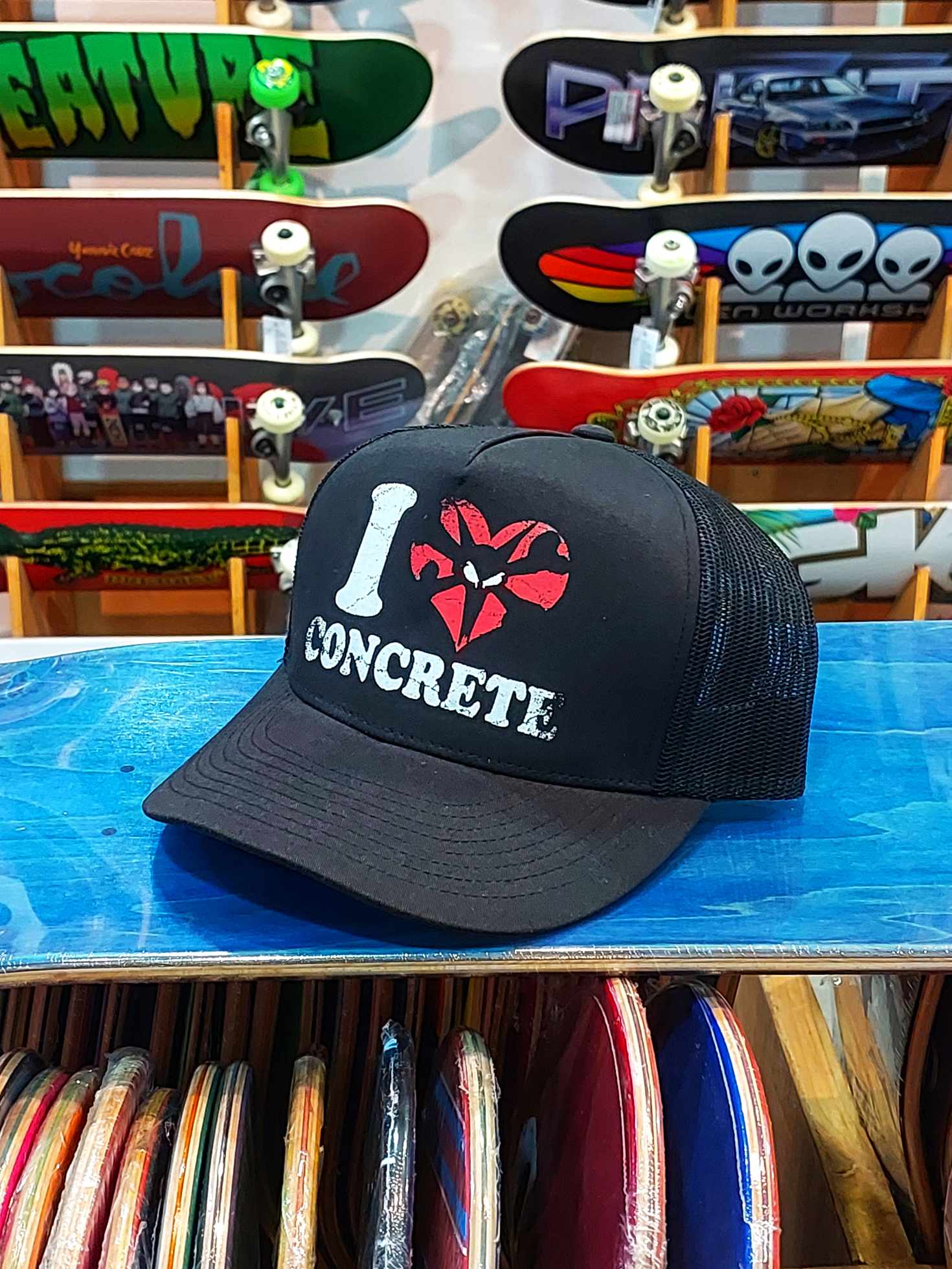 Bones Concrete Mesh Cap