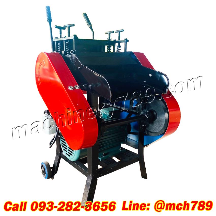 เครื่องปอกสายไฟพร้อมล้อ รุ่น55-อุตสาหกรรม 380V/3.5KW,220V/3.5KW (รูปอกสายไฟขนาด1-55 มม.) เครื่องปอกทองแดง ที่ปอกสายไฟ ปลอกสายไฟ คีมปอกสายไฟ คีมปอกสาย Wire Stripper Automatic Cable Wire Stripping Machine