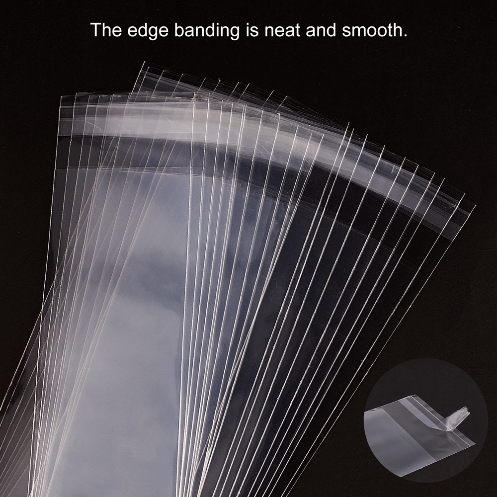 ถุงพลาสติกใส OPP มีูแขวน ขนาด 26.5~40x5~8cm แพ็ค 100 ใบ