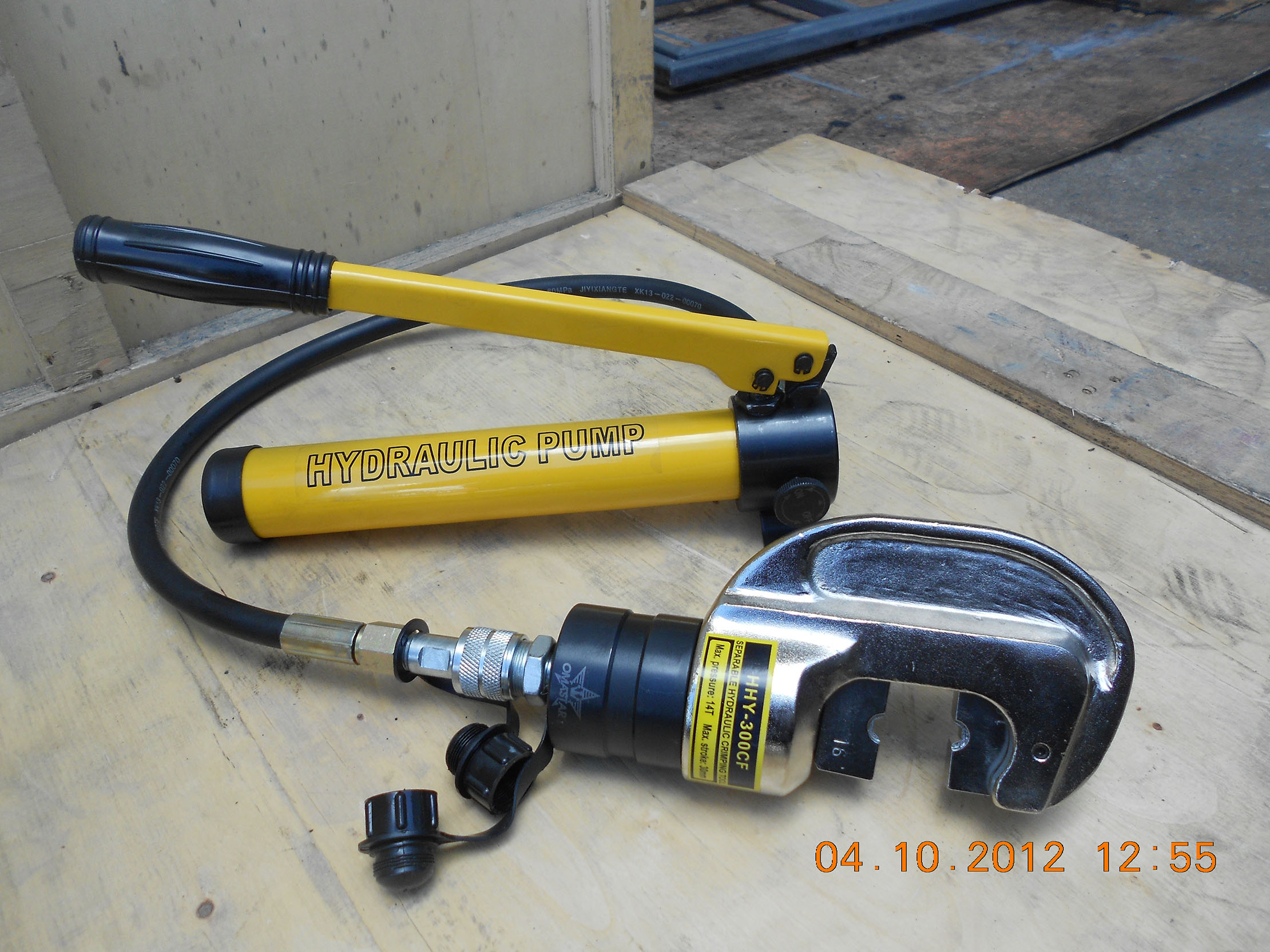 หัวคีมย้ำหางปลา ไฮดรอลิค รุ่น HHY-300CF