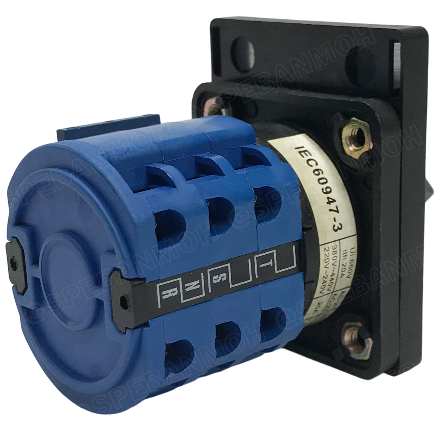 [ 1 ชิ้น ] LW28-20A-V CHANGE OVER SWITCH 7 Position VOLT 3P สวิทช์บิด โวลต์ มิเตอร์สวิทช์ Volt Meter Switch 60x48mm 480VAC สวิทช์สลับการทำงาน ซีเลคเตอร์โวลท์ VOLT Selector Switch