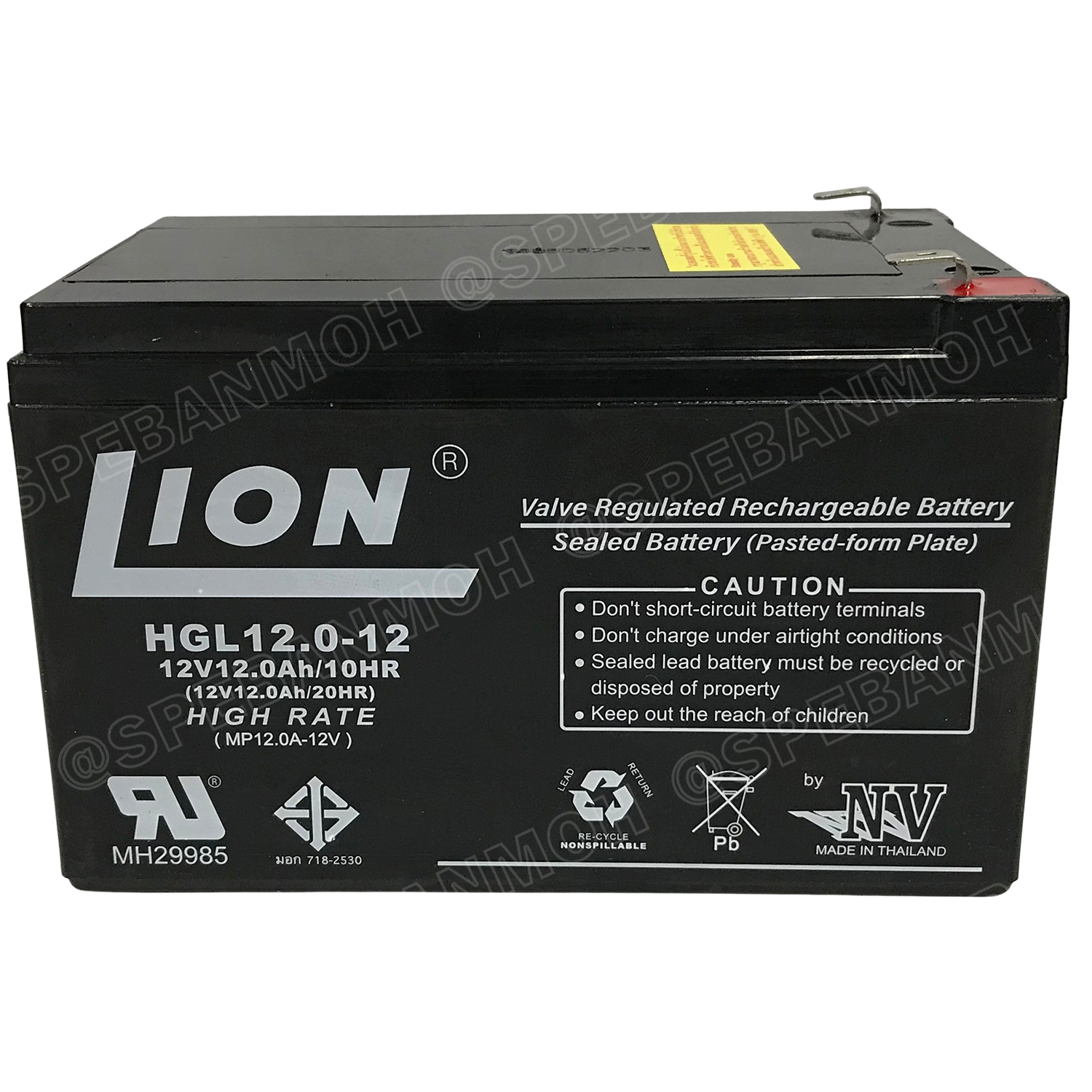 HGL12.0-12 Lion Battery 12V 12A แบตเตอรี่แห้ง สำรองไฟ 12V 12.0Ah Lion แบตเตอรี่เอ็นวี แบตเตอรี่ Lion แบตแห้ง Lion แบต UPS ไฟฉุกเฉิน ระบบเตือนภัย แบตเครื่องสำรองไฟ แบตไฟฉุกเฉิน แบตUPS แบตเตอรี่แห้ง Lion Valve Regulated Lead Acid Battery แบตเตอรี่ชนิดแห้ง ไ