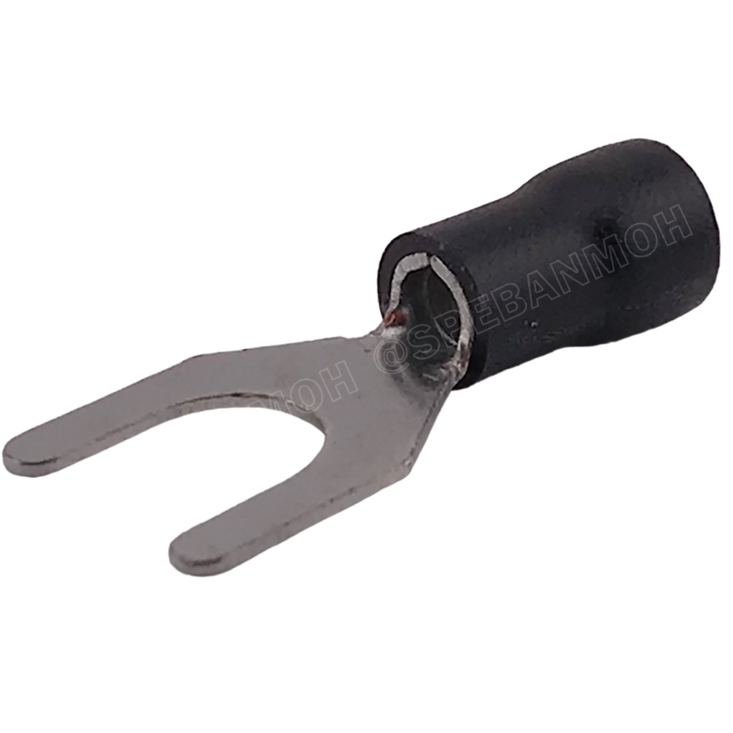 [ 100 ตัว/ถุง ] SV5.5-8 สีดำ Black หางปลาแฉก หางปลาหุ้มฉนวน Crimping Terminal เทอร์มินอล หางปลาย้ำสายไฟ หางปลาวาย หางปลาแฉกหุ้ม หางปลาแฉก Terminal Crimping หางปลา แฉกหุ้ม หางปลาต่อสาย ขั้วต่อสายไฟ หางปลาก้ามปู หางปลา