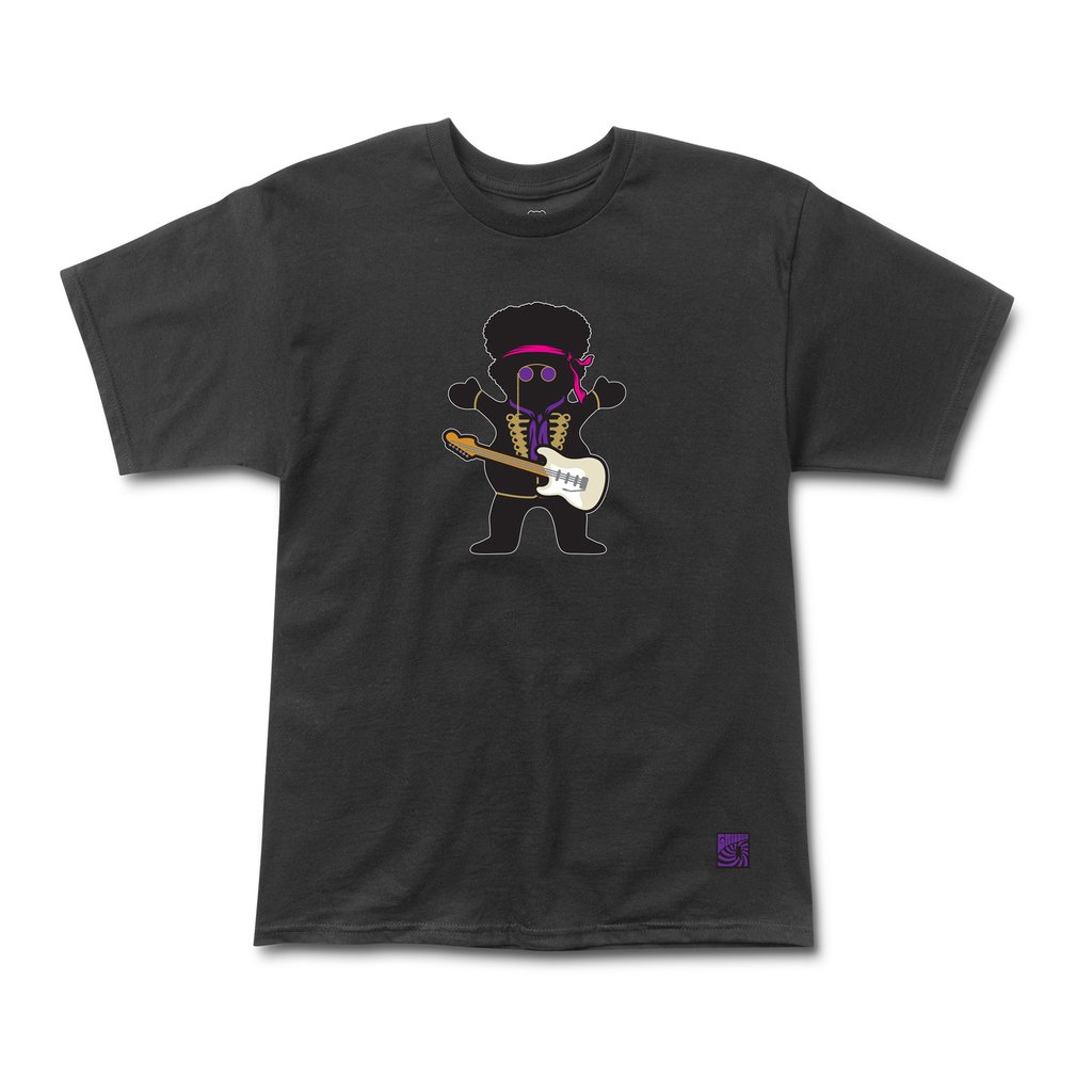 Grizzly X Jimi Hendrix Jimi Bear T-Shirt - Black