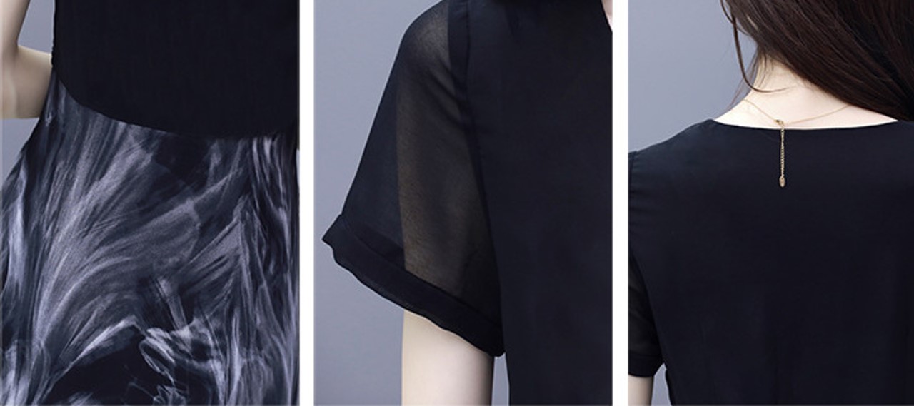 ชุดเดรสผ้าชีฟอง