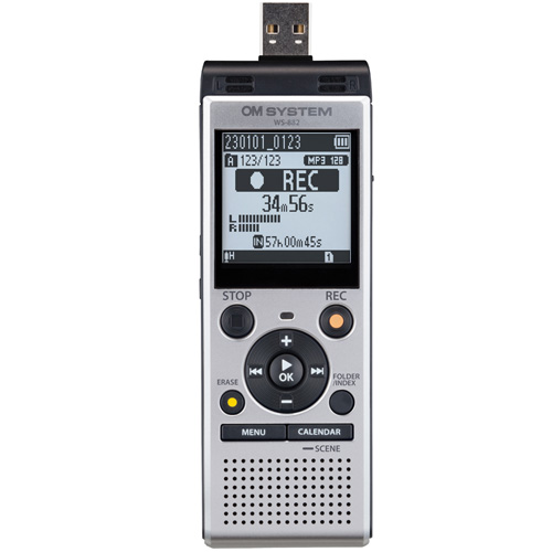 OLYMPUS Voice Recorder WS-882 เครื่องบันทึกเสียง แบบพกพา คุณภาพสูง รับประกันสินค้า 1 ปี