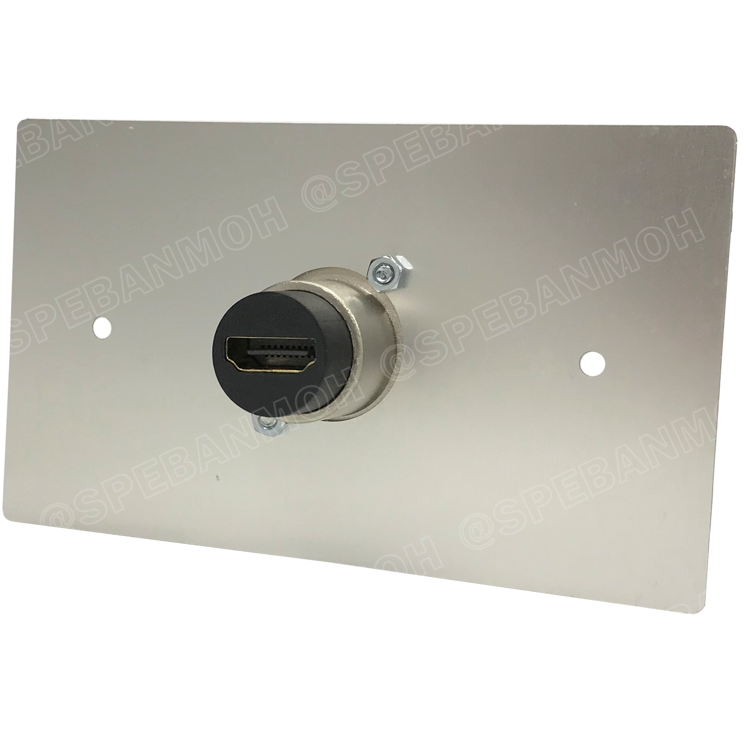 [ 1ชุด ] AMW-HD-01P ชุดเพลทแอมฟีนอล Amphenol Audio / Video Outlet Panel for HDMI 1 Port with Connector เพลท 1ช่อง HDMI เพลทแอมฟินอล คอนเน็คเตอร์ เอชดีเอ็มไอ Amphenol Plate อุปกรณ์เครื่องเสียง Audio Accessories เพลทเครื่องเสียง