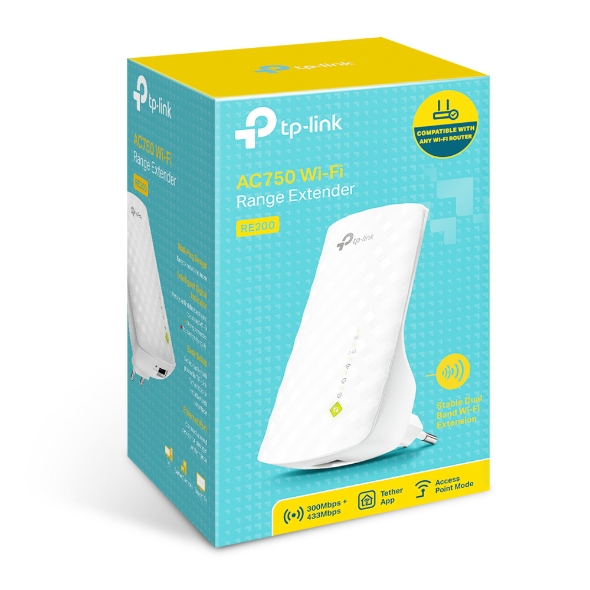 TP-LINK RE200 AC750 Wi-Fi Range Extender รับประกันศูนย์ไทย Limited lifetime