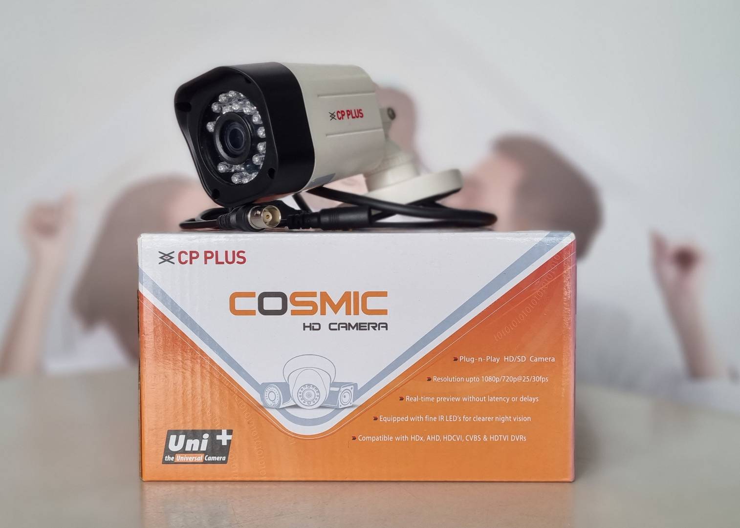 กล้องวงจรปิด CP Plus 2.4MP/3.6 mm,20M IR HD Bullet