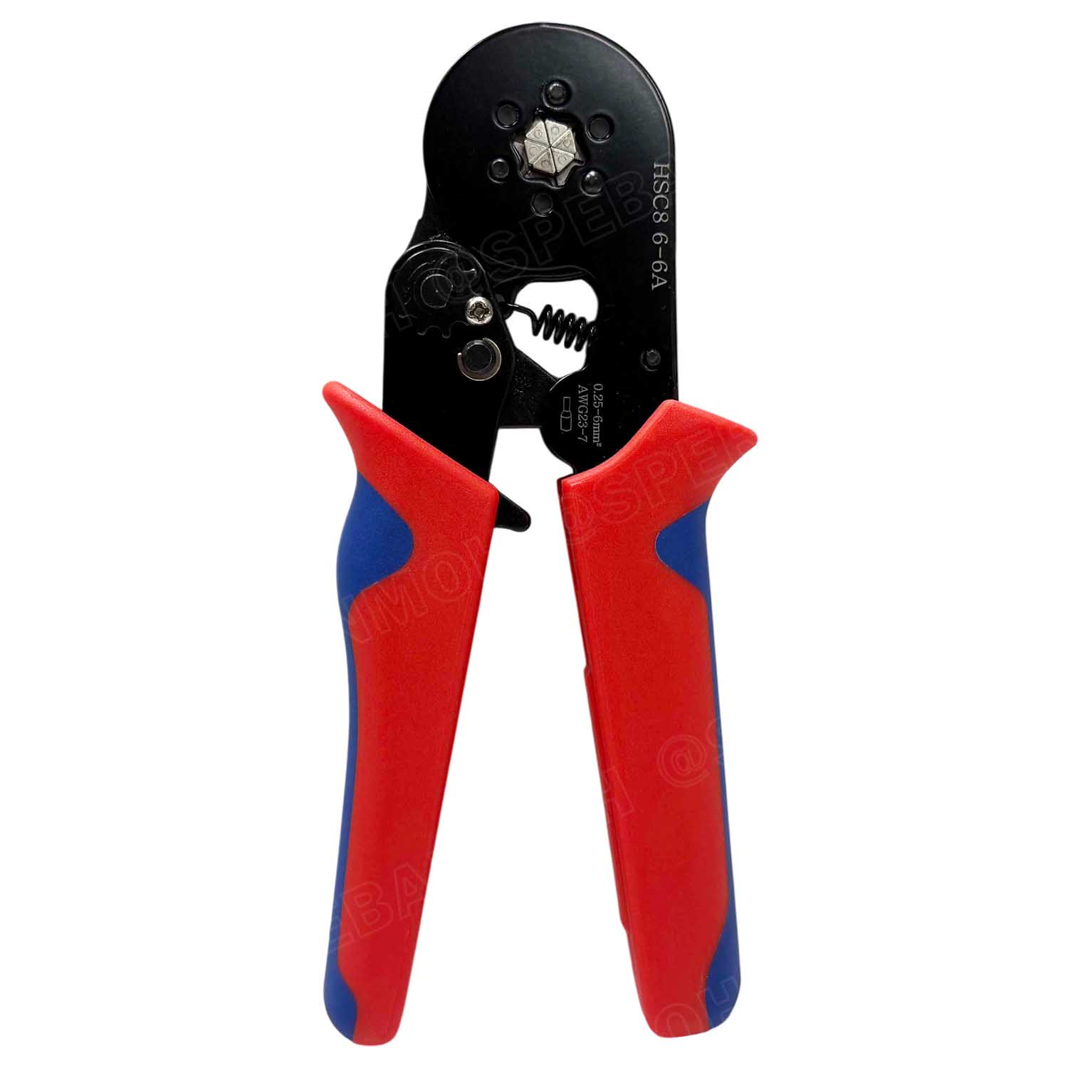 [ 1 ชุด ] HSC8-6-6 + E1200 รุ่นประหยัด พร้อมหางปลาคอร์ดเอ็น คอร์ดเอ็นแบบกล่อง คีมย้ำหางปลา คอร์ดเอ็น หางปลาเข็ม 0.25-10 mm² Crimping Terminal For Coed End คีมย้ำสลิปเข้าปลายสาย ย้ำสายไฟ Wire ferrules End sleeves 23-7AWG คีมอเนกประสงค์ ด้ามจับ CRIMPING TO