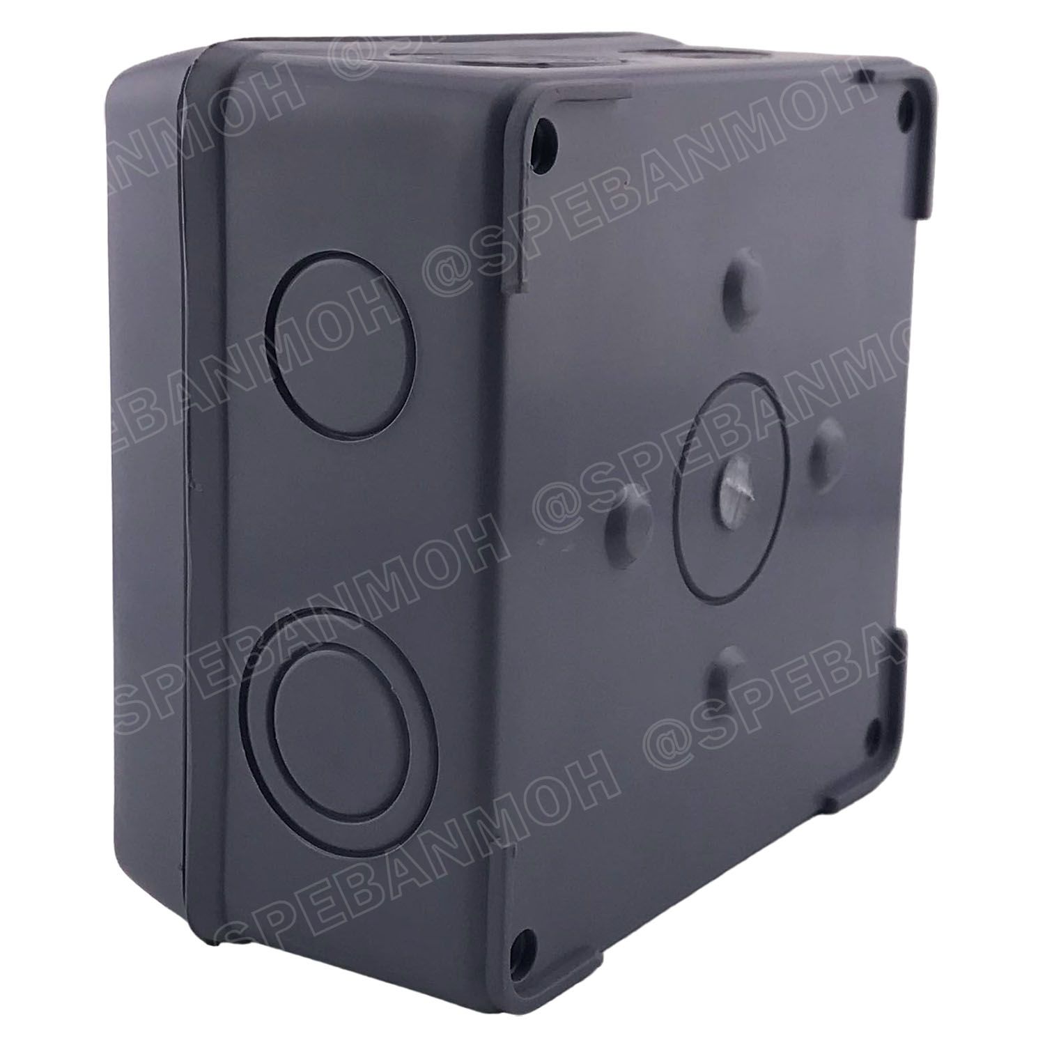 [ 1ชิ้น ] BOX-4X4 SUN กล่องพักสายไฟ กันน้ำ สีเทา Grey Junction Box WaterProof 4นิ้ว 4x4inch กล่องกันน้ำ บล็อคพักสายไฟ พลาสติก 110x110 mm กล่องพักสายแบบเจาะรู บล็อกกันน้ำ กล่องไฟกันน้ำ Waterproof Box กล่องเก็บสายไฟ เก็บสายไฟ เก็บสาย แบบเหลี่ยม