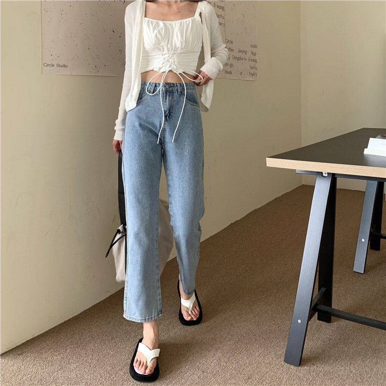 JINA Boyfriend jeans กางเกงยีนส์ขา 9 ส่วน