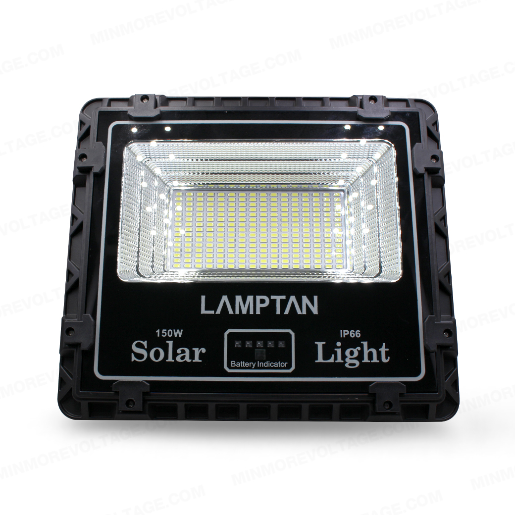 โคมไฟสปอตไลท์ LED โซล่าเซลล์ 100w/150w/200w รุ่น NERO-JET ยี่ห้อ LAMPTAN