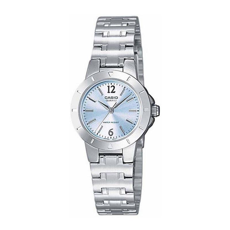 CASIO Standard รุ่น LTP-1177A-2ADF สายสแตนเลส สีเงิน หน้าปัดฟ้า สินค้าของแท้ รับประกันศูนย์ CMG