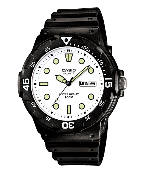 CASIO Standard รุ่น MRW-200H-7EVDF สีดำ จอขาว สินค้าของเเท้