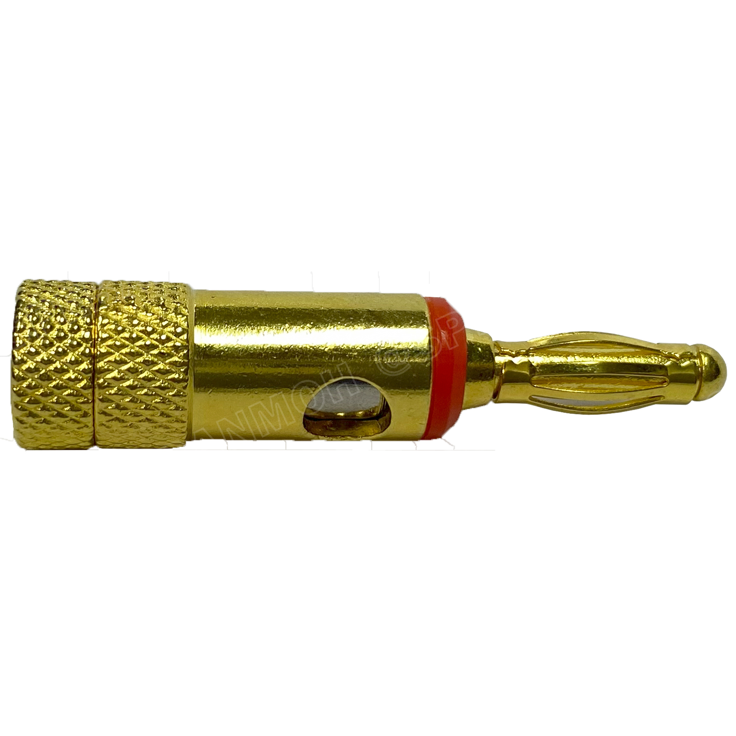 [ 1ชุด/4ตัว ] BNN-014-GL ปลั๊กบานาน่าเครื่องเสียง ตัวผู้ Male ∅4 mm ชุบทอง gold Banana Plug Audio Grade ปลั๊กกล้วย ชุบนิกเกิ้ล พรีเมี่ยม หัวเสียบลำโพง ขั้วต่อสายลำโพง Speaker Connector บานาน่า 4mm gold-plated เครื่องเสียง แจ็คลำโพง แจ็คลำโพง ออดิโอเกรด