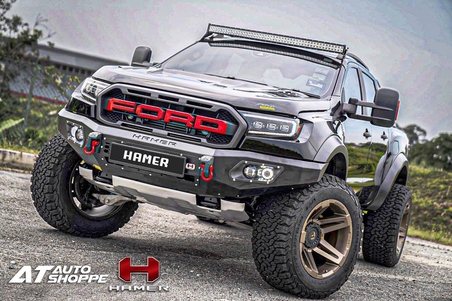 กันชนหน้า HAMER KING SERIES BULL BAR Ford Ranger 2015-2021