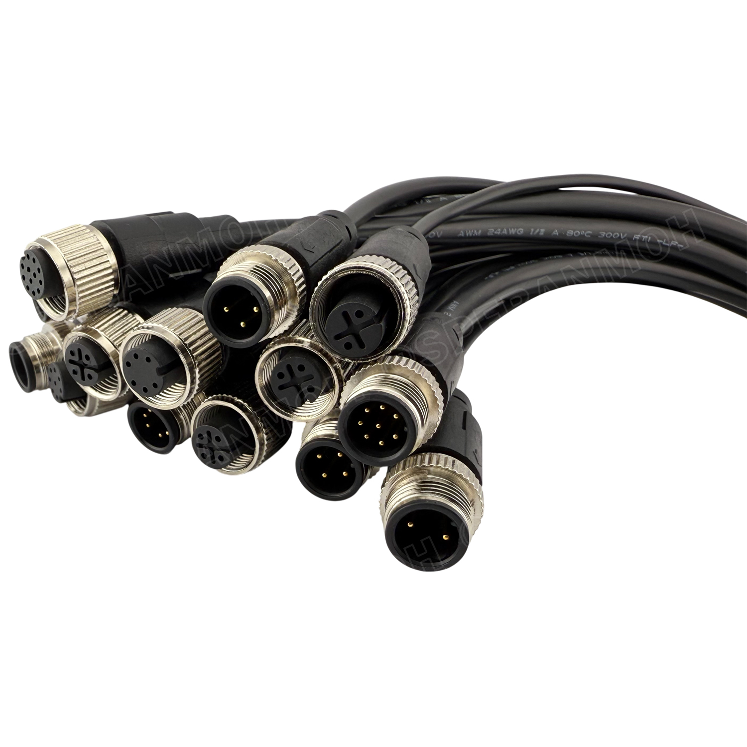 [ 1 เส้น ] GX12 คอนเน็คเตอร์เหล็ก พร้อมสาย PL12 GX12 Metal Connector With Wire ปลั๊กเหล็ก12mm Aviation Plug Aviation Extension Video connector สายไฟสําหรับรถยนต์ สายสัญญาณ พร้อมคอนเน็คเตอร์ Connectors Socket ปลั๊กเหล็กต่อไฟ คอนเนคเตอร์เหล็ก คอนเนคเตอร์ต่อ