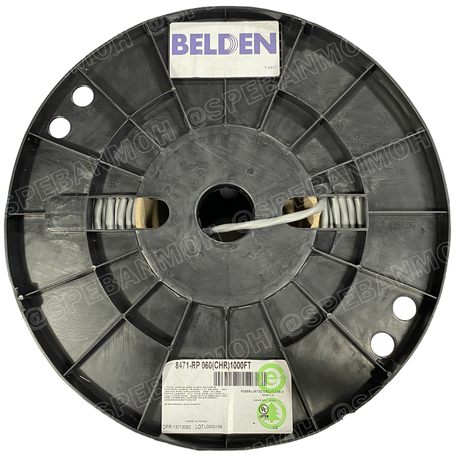 [ 1เมตร ] Belden 8471 สายลำโพงตีเกลียว 2CX16AWG 1.31 mm² Speaker Cable Belden Tinned Copper Wire ทองแดงเเท้เคลือบด้วยดีบุก คุณภาพสูง ป้องกันการกันกร่อน ไม่เป็นขี้เกลือ Audio Speaker Cable ทองแดงเคลือบดีบุก ฉนวน PVC High Conductivity Speaker Cable 1 Pair