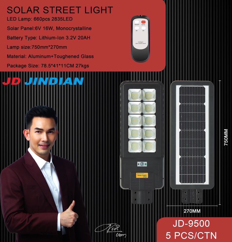 ไฟ LED พลังงานแสงอาทิตย์ พร้อมส่ง