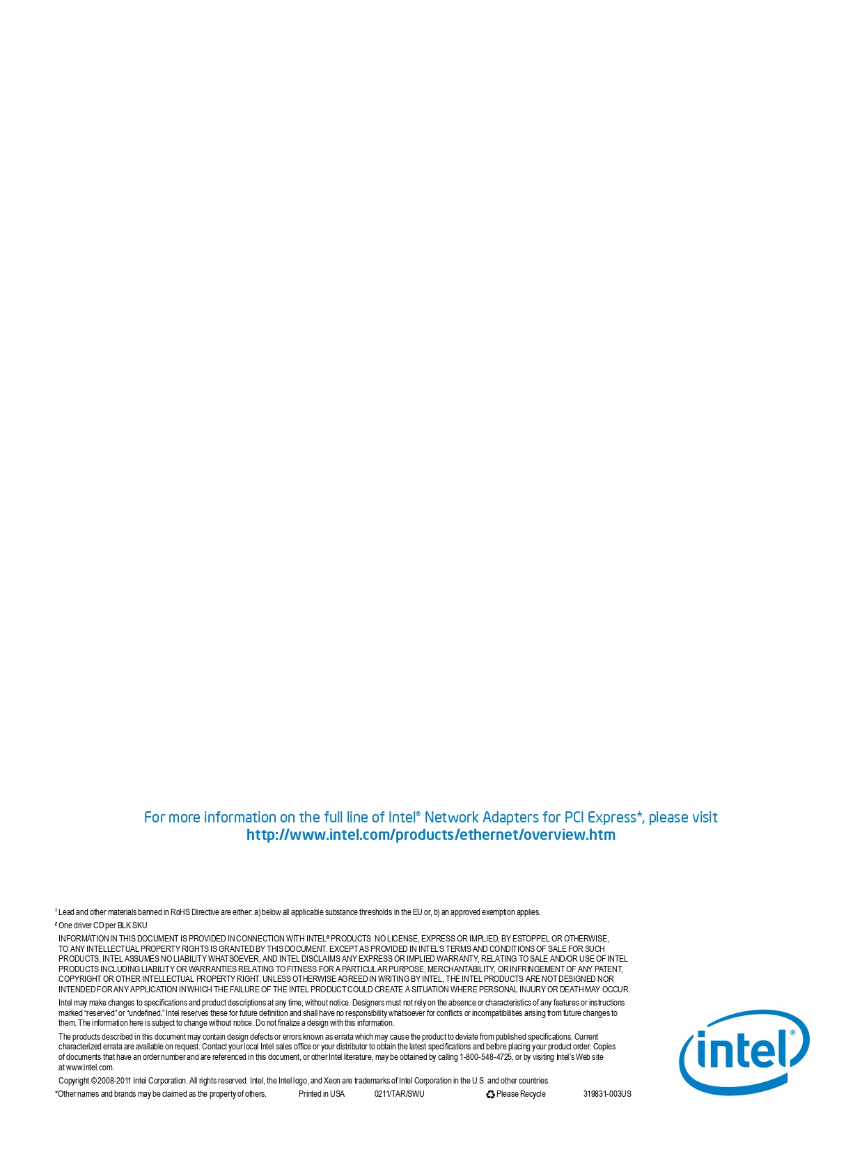 Intel Gigabit CT PCI-E Network Desktop Adapter EXPI9301CTBLK