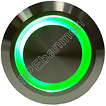 GQ22-11E-D สวิทช์เหล็ก กดติด-ปล่อยดับ 220V GRN