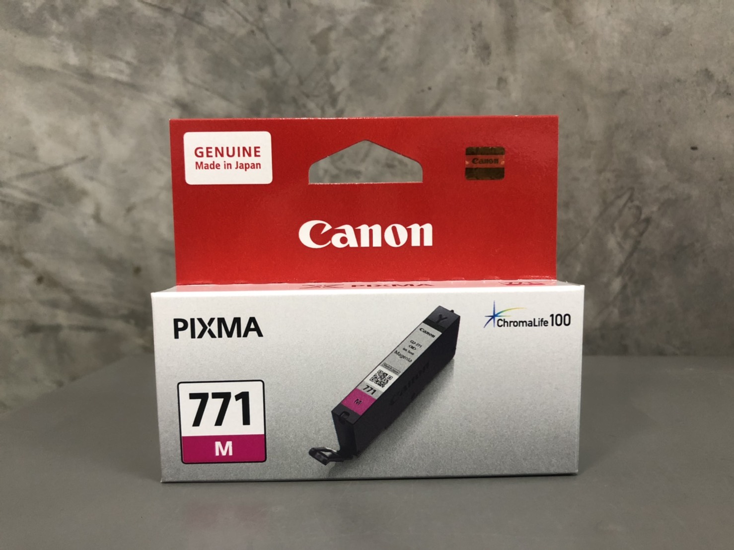 หมึกอิงค์เจ็ท สีแดงอมม่วง Canon CLI-771M แท้จากศูนย์ไทย
