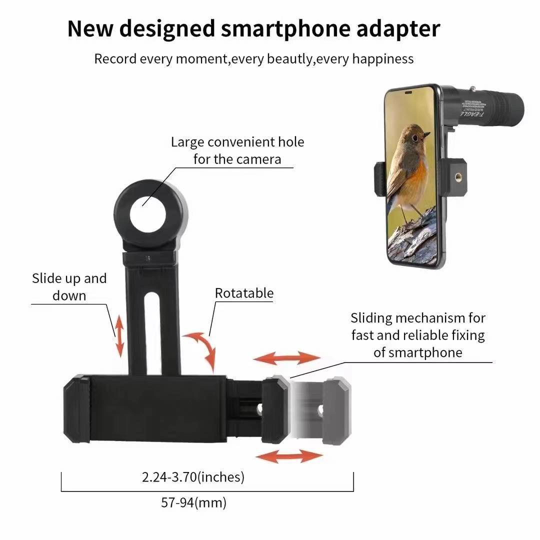 T-EAGLE BINOCULARS ED 8x20 กล้องส่องทางไกลตาเดียว ติดมือถือใด้ เพิ่มกำลังขยาย 8 เท่า