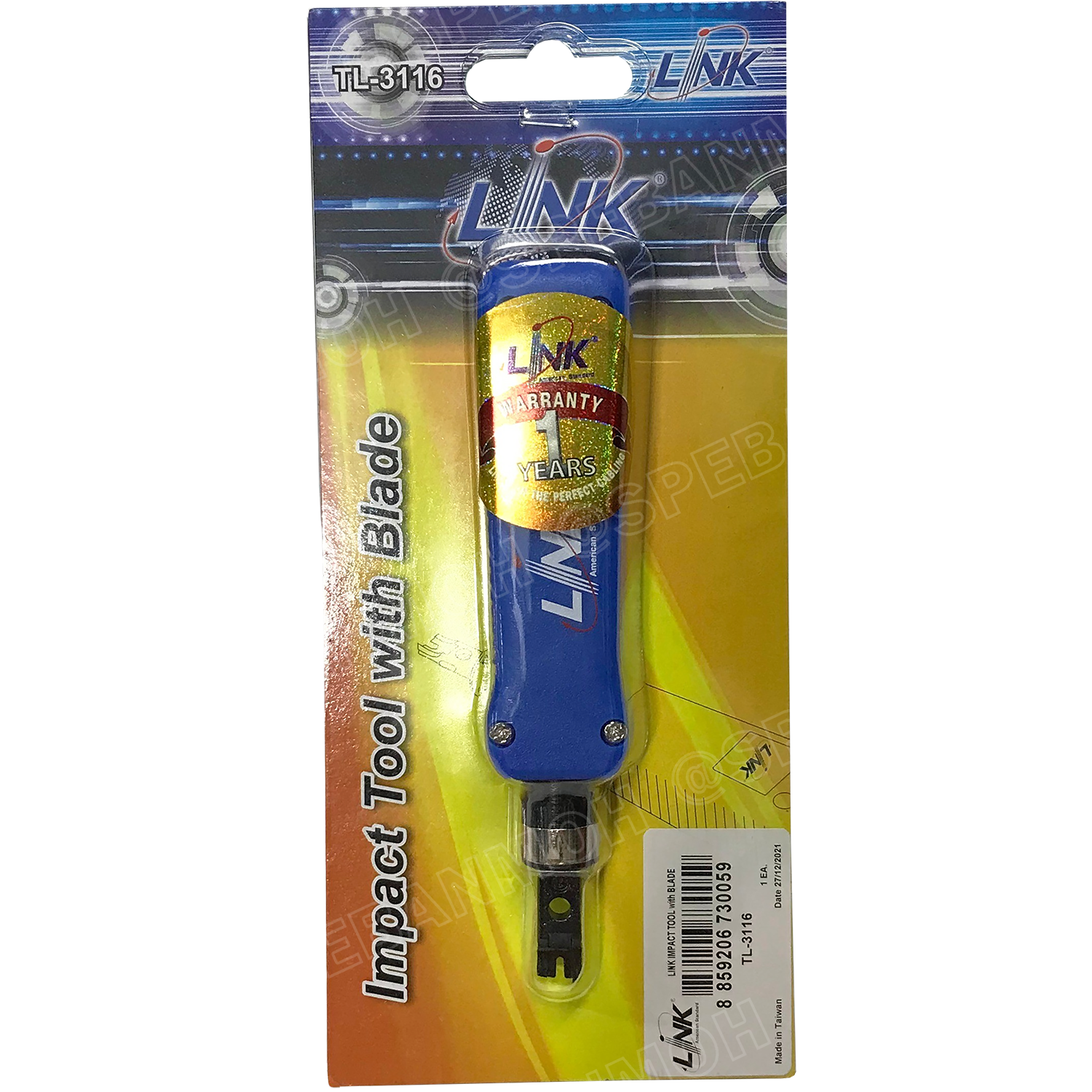 TL-3116 (US-8006) IMPACT TOOL with Blade (ตัวเข้าสายตัวเมียและ Patch Panel แบบอัตโนมัติ)ตัวเข้าสายแบบกระแทก TL-3116 LINK คีมเข้าหัวสายแลนตัวเมีย ยี่ห้อ LINK รุ่น TL-3116 LINK ตัวเข้าสายตัวเมียและ Patch Panel แบบอัตโนมัต TL-3116 TL-3116 Link คีมย้ำปลั๊กแลน