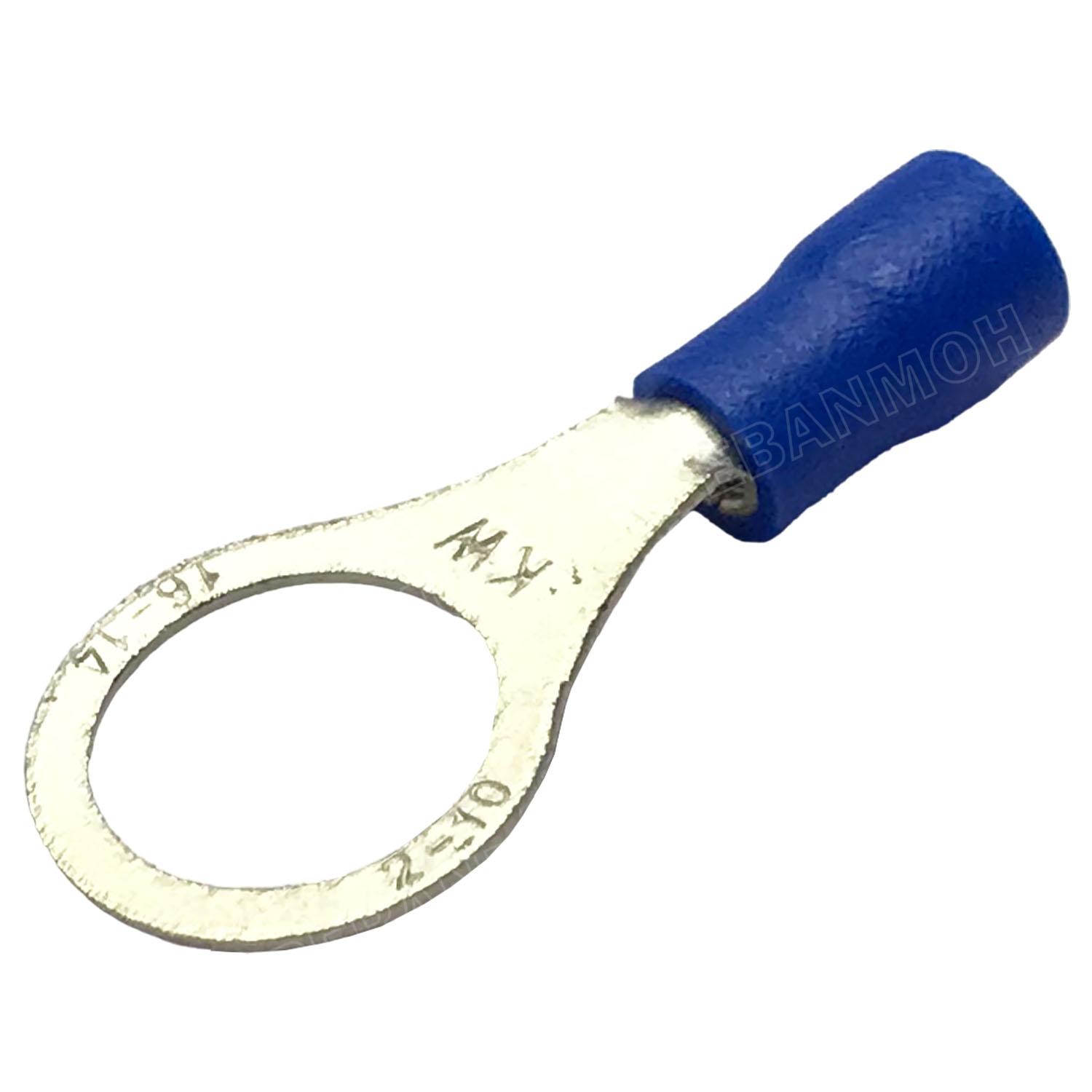 [ 100 ตัว/ถุง ] RV2-10 สำหรับสาย 1.5-2.5 sq.mm 16-14AWG หางปลากลม หางปลาหุ้มฉนวน เทอร์มินอล หางปลาย้ำสายไฟ หางปลา หางปลากลมหุ้ม หางปลาแฉก Terminal Crimping หางปลา กลมหุ้ม หางปลาต่อสาย ขั้วต่อสายไฟ หางปลาวง หางปลา RV Spade Terminal หางปลากลมหุ้มฉนวน