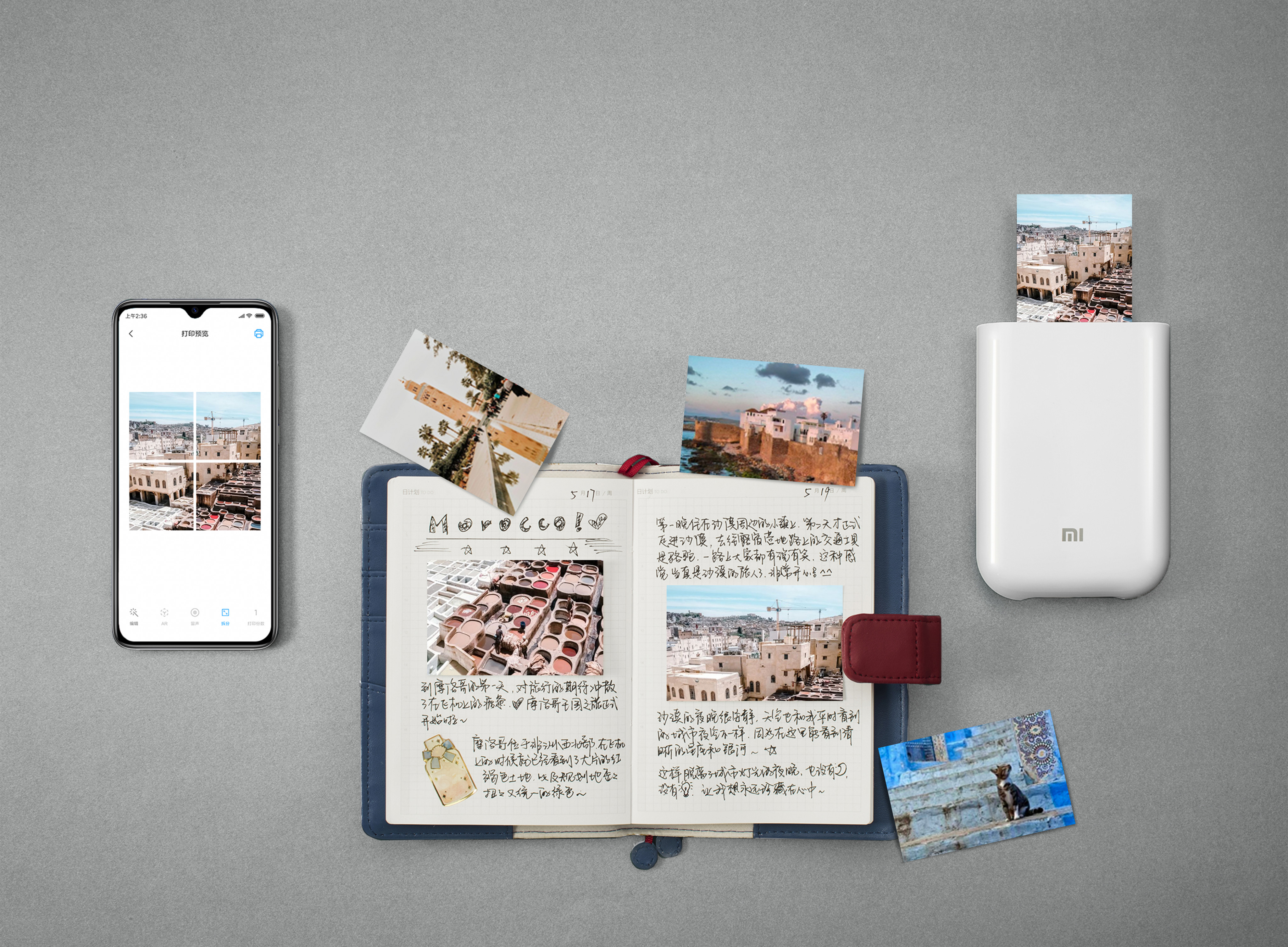 Mi Portable Photo Printer white + กระดาษโฟโต้ Mi Portable Photo 20แผ่น ( พิเศษสุดๆ สั่งเป็นคู่ถูกกว่า ) ประกันศูนย์ไทย1ปี