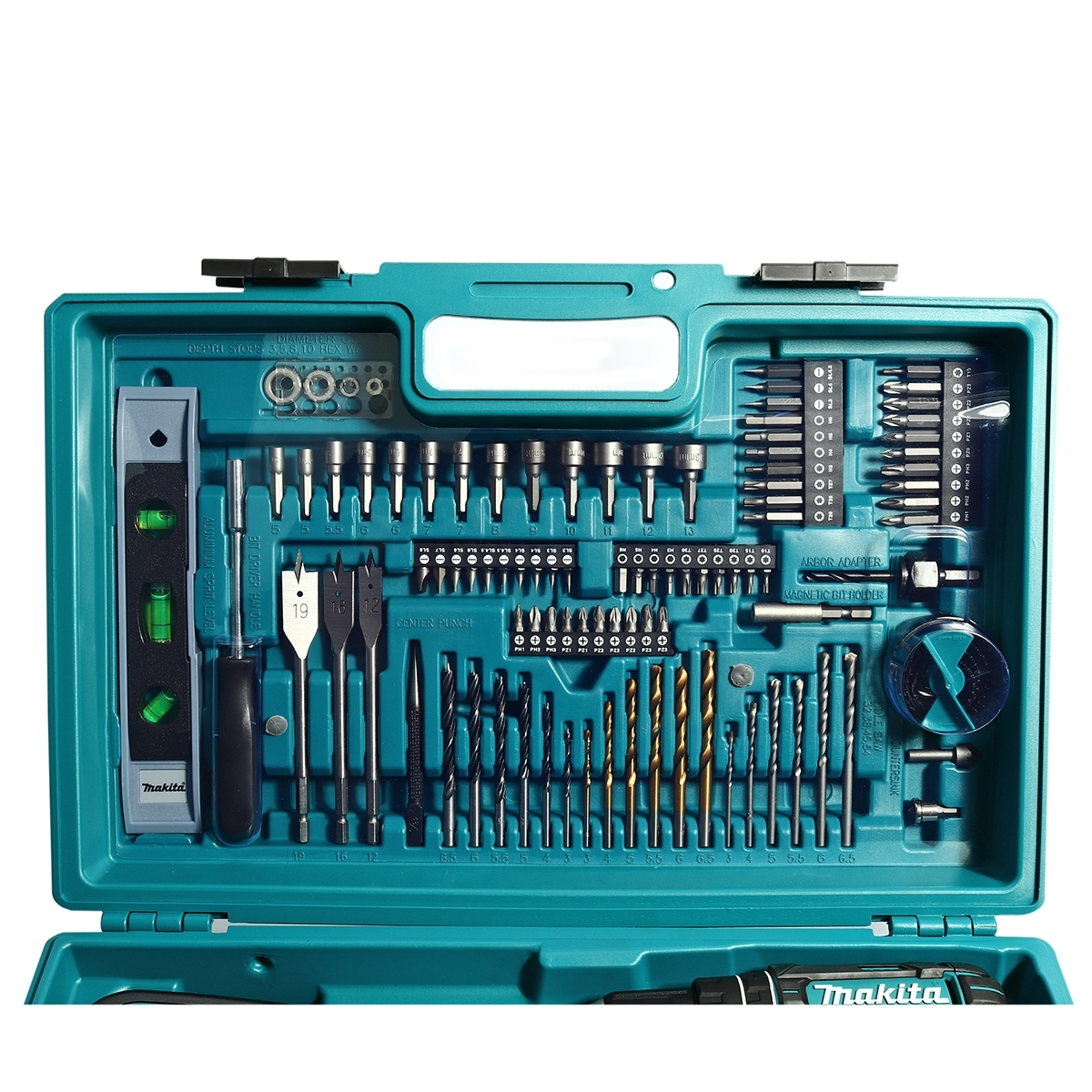 MAKITA สว่านกระแทกไร้สาย 18V. (1/2 นิ้ว) รุ่น DHP482SFX7 แบต 3.0Ah.X2 แรงบิด 54 N.m. พร้อมอุปกรณ์เสริม101ชิ้น