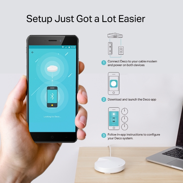 TP-LINK Deco M5 (1Pack) AC1300 Whole-Home Wi-Fi System รับประกันศูนย์ไทย
