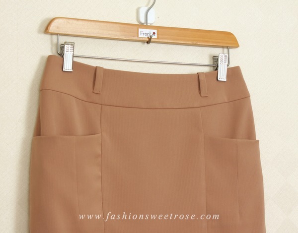 SK-397 กระโปรงแฟชั่น&ทำงาน ทรงสอบ ผ้าโพลีเอสเตอร์ สี Portrait Tone (Earth Tones)