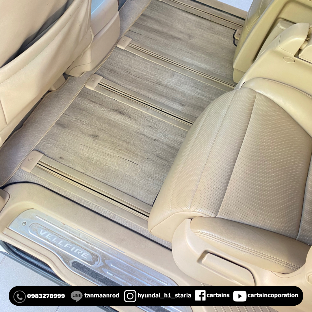 โตโยต้า อัลพาด - ปูพื้นไม้ลามิเนตลายไม้แอช เทา