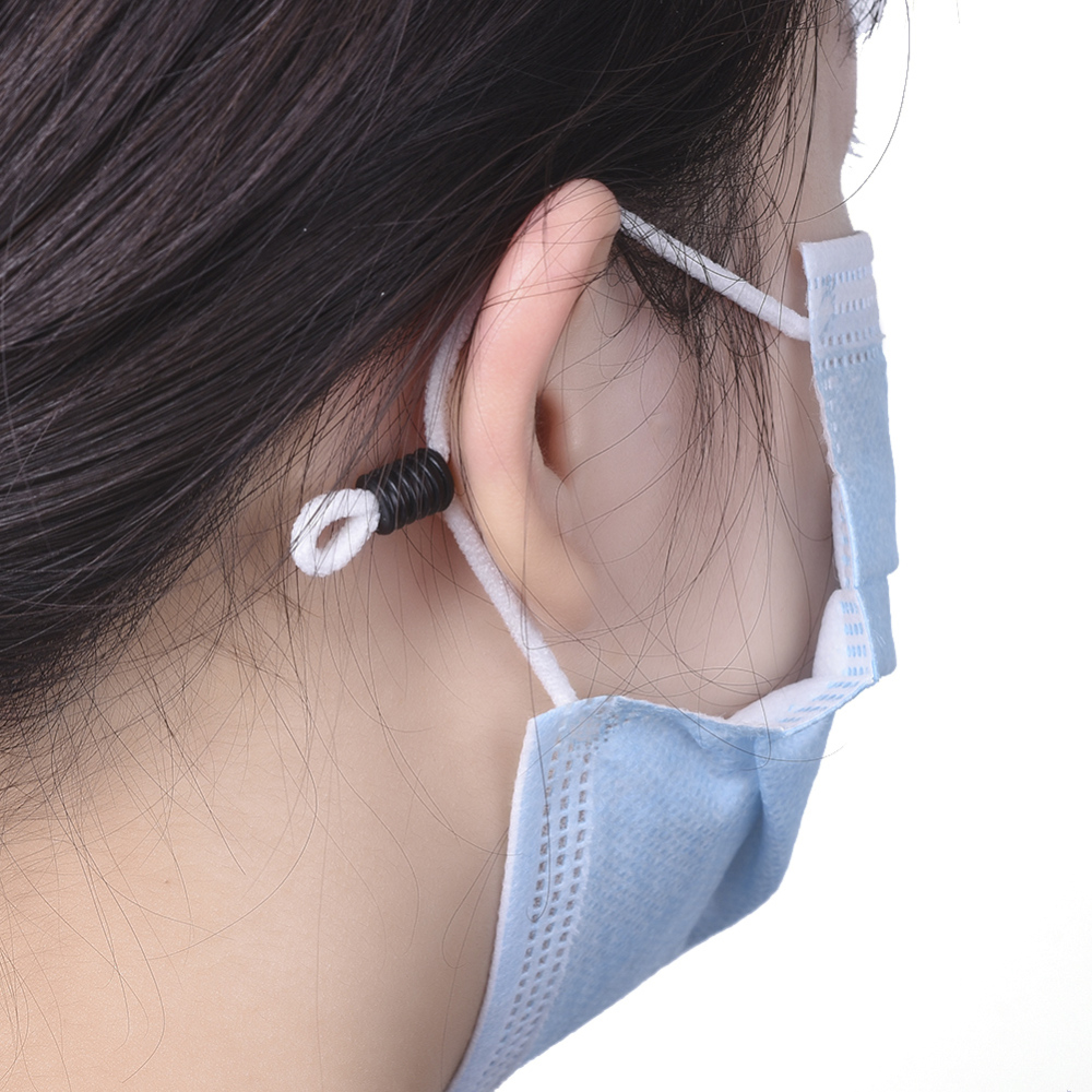 ตัวปรับสาย ทำจากพลาสติก ขนาด 10x6 มม. รู 4.5 มม. แพ็ค 50 ชิ้น สีขาว สีดำ